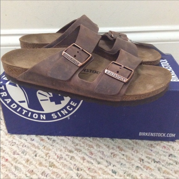 🆕 BIRKENSTOCK habana brown arizona leather sandal - Picture 5 of 8